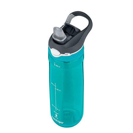 Contigo Cortland Tren Tek El Bas İç Kapaklı Su Matarası 720ml 2191381 - Turkuaz
