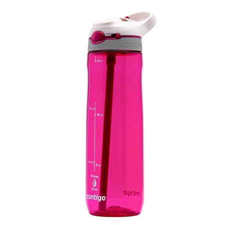 Contigo Cortland Tren Tek El Bas İç Kapaklı Su Matarası 720ml 2197050 - Pembe