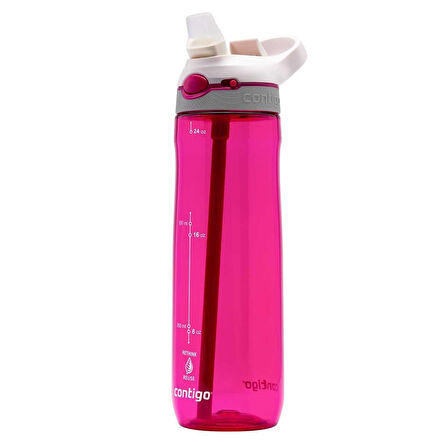 Contigo Cortland Tren Tek El Bas İç Kapaklı Su Matarası 720ml 2197050 - Pembe