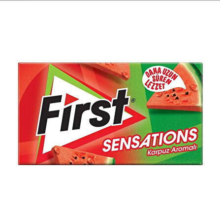 First Sensations Karpuz Aromalı Şekersiz Tatlandırıcılı Sakız 3'lü Paket