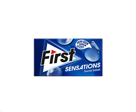 First Sensations Damla Sakızı Aromalı Şekersiz Tatlandırıcılı Sakız 3'lü Paket