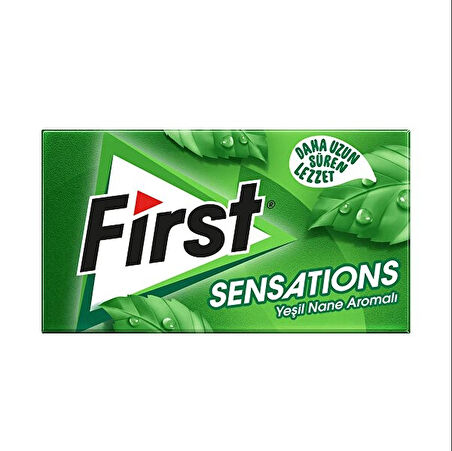 First Sensations Yeşil Nane Aromalı Şekersiz Tatlandırıcılı Sakız - 3'lü Paket