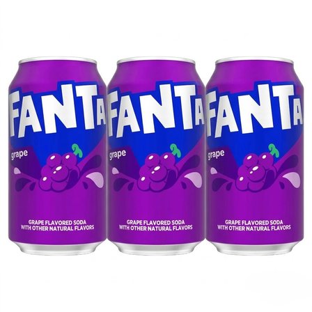Fanta Grape Üzüm Aromalı Gazlı İçecek 355 ml (3 ADET)