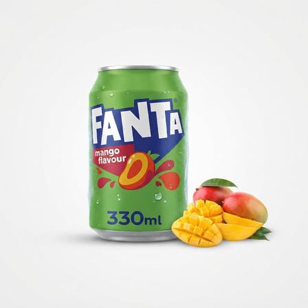 Fanta Mango Flavour Şeftali ve Mango Aromalı Gazlı İçecek 330 ml (3 ADET)