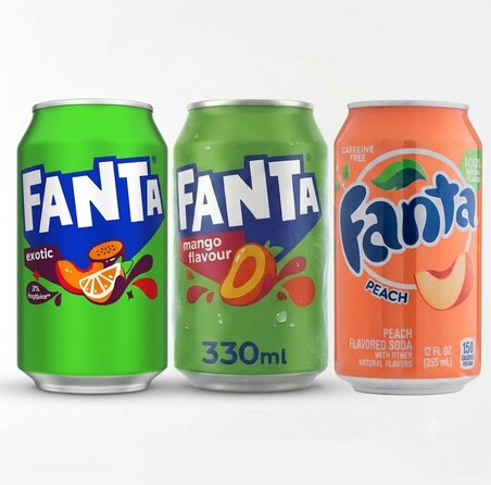 Fanta Peach-Mango-Exotic Üçlü Tadım Seti