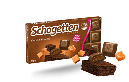 Schogetten Chocolate Caramel Brownie Karamel Browni Çikolata 100gr