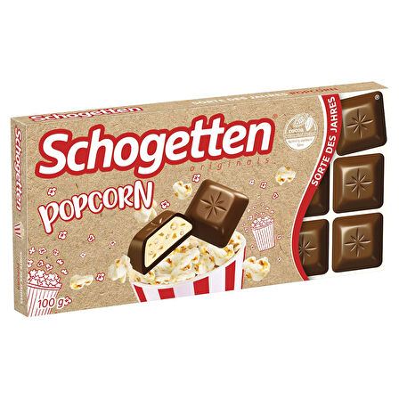 Schogetten Popcorn Patlamış Mısır Çikolata 100gr