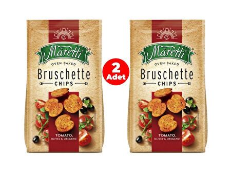 Maretti Bruschette Domates, Zeytin ve Kekik Aromalı Kızartılmış Ekmek Cips (2 ADET)