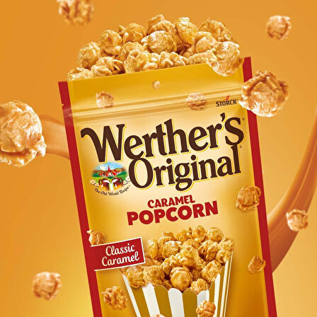 Werther's Original Caramel Popcorn Classic - Krema ve Karamel Kaplamalı Patlamış Mısır 140gr