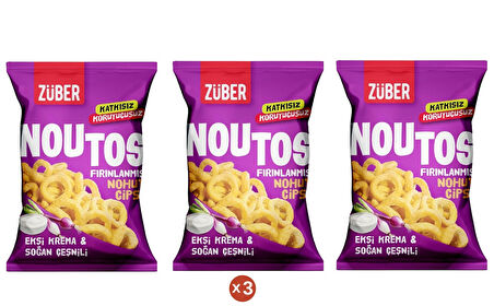 Noutos Nohut Cipsi Ekşi Krema ve Soğan Çeşnili 55gr (3 ADET)