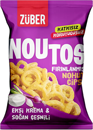 Noutos Nohut Cipsi Ekşi Krema ve Soğan Çeşnili 55gr (3 ADET)