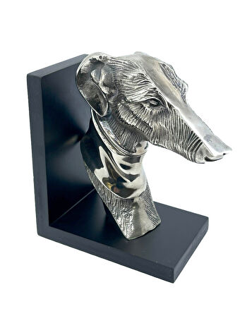 Vintage Köpek Greyhound/Tazı Kitap Tutucu - Kitap Stoperi