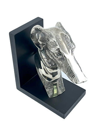 Vintage Köpek Greyhound/Tazı Kitap Tutucu - Kitap Stoperi