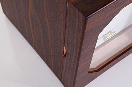 Humidor / Puro Saklama Kutusu Kestane - Beyaz