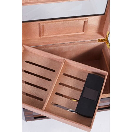 Parmida Humidor / Puro Saklama Kutusu Kahverengi 0151
