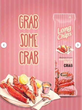 Long Chips Yengeç Aromalı Patates Cipsi 75 G (2 Adet)