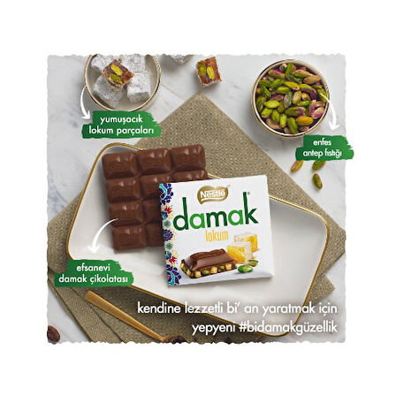 Nestle Damak Lokum Çikolata 6'lı Paket (6x60g)