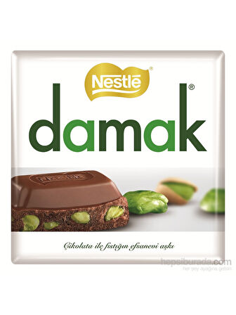 Nestle Damak Antep Fıstıklı Sütlü Kare Çikolata 6'lı Paket (6x60g)