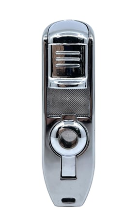 Parmida Metal Puro Çakmağı - 3'lü Jet Alevli Lüks Tasarım (Krom)
