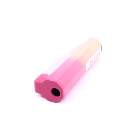 Metal Tek Torch Jet Alev Puro Çakmağı - Pembe/Krem