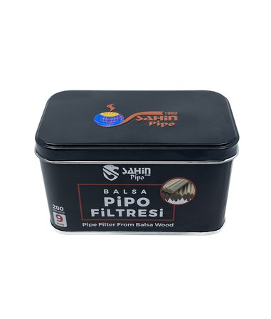 Şahin Pipo 9mm Balsa Ağacı Pipo Filtresi - 200 Adet Ekonomik Paket