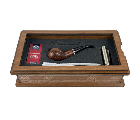 Özel Ahşap Kutusunda Şahin Pipo Seti Model - 3