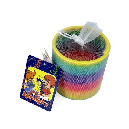 Springky Stres Yayı Slinky Gökkuşağı Renkleri Dekoratif Obje