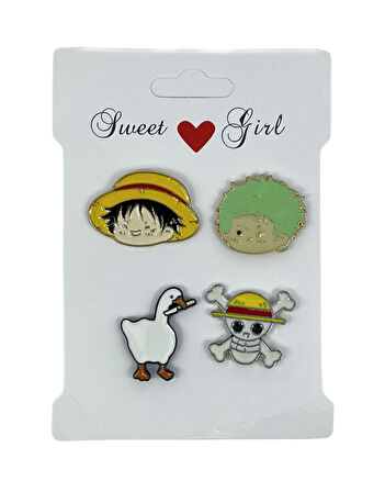 Kamp Çantası - Sırt Çantası - Terlik Süsü Charm Terlik 4'lü Jibbitz Aksesuar Model 4