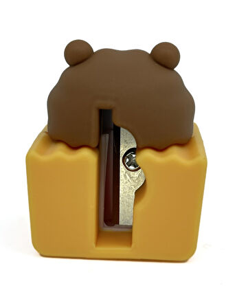 Pupu Bakery 3d Silikon Renkli Kalemtraş  Ayıcık