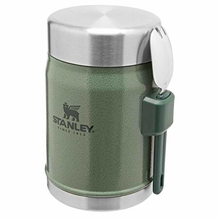 Stanley Klasik Paslanmaz Çelik Yemek Termosu Kaşıklı 0,40 LT - Hammertone Green