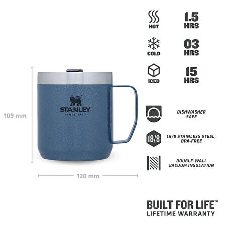 The Legendary Camp Mug Kapaklı Termos Bardak 0.35L  12oz - Hammertone Lake