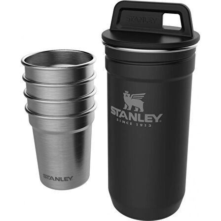 Stanley Adventure Çelik Shot Bardak Seti Matte Black Pebble