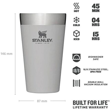 Stanley Adventure Vakumlu Soğuk İçecek Bardağı 0.47 Lt - Ash