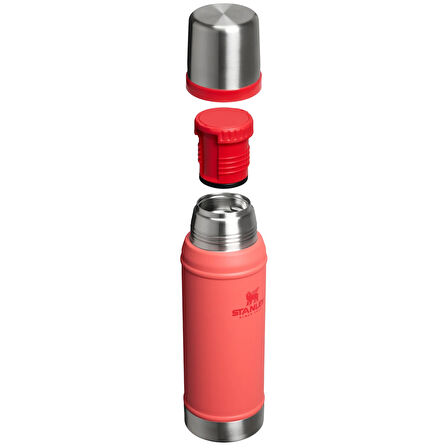 Stanley Klasik Vakumlu Paslanmaz Çelik Termos 0.75 LT - Hot Coral