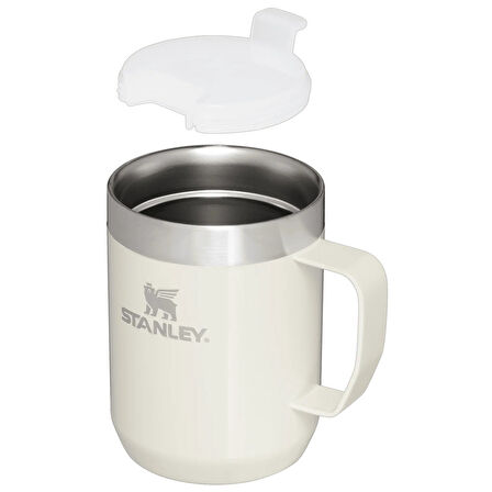 The Legendary Camp Mug Kapaklı Termos Bardak 0.23L  08 OZ - Cream Gloss