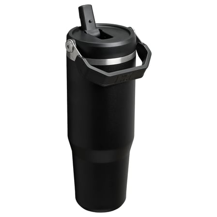 Stanley The IceFlow Flip Straw Pipetli Termos Bardak 0,89 LT (30 OZ) - Black 2.0