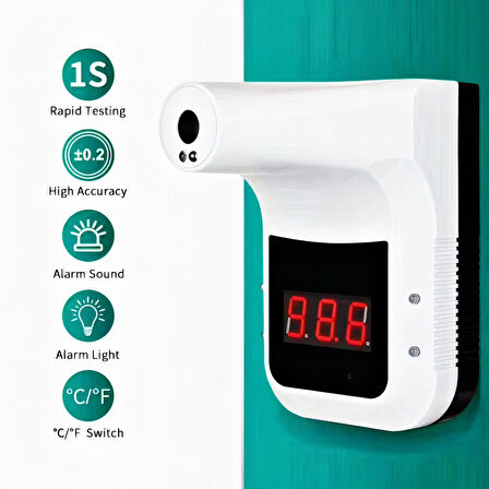 Uranium WTT3 Duvar Tipi Ateş Ölçer Termometre