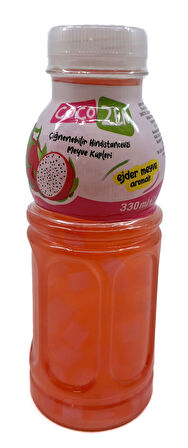 Coco Zen Çiğnenebilir Hindistan Cevizi Meyve Küpleri - Ejder Meyvesi Yaban Mersini, Guava Aromalı 3'lü Set