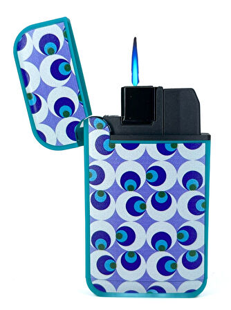 Zengaz Cool Tasarım Jet Alev Çakmak - Evil Eye Bead