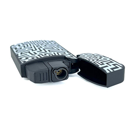 Zengaz Cool Tasarım Jet Alev Çakmak - B&W Maze