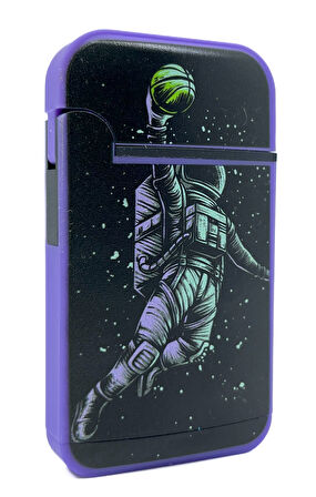 Zengaz Cool Tasarım Jet Alev Çakmak - Basketball Astronaut