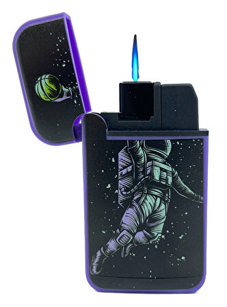 Zengaz Cool Tasarım Jet Alev Çakmak - Basketball Astronaut