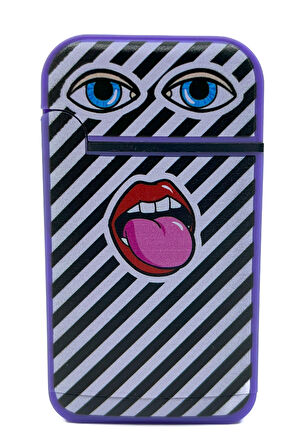 Zengaz Cool Tasarım Jet Alev Çakmak - Happy Mouth