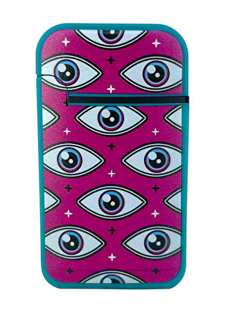 Zengaz Cool Tasarım Jet Alev Çakmak - Pink Eyes