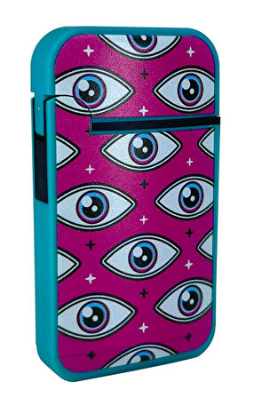 Zengaz Cool Tasarım Jet Alev Çakmak - Pink Eyes