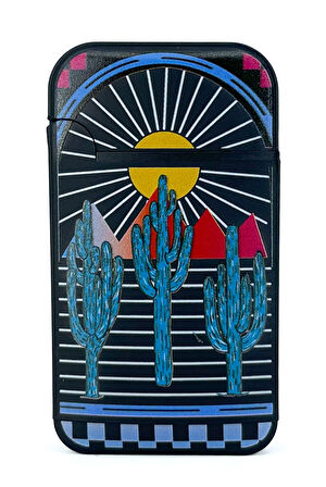 Zengaz Cool Tasarım Jet Alev Çakmak - Sunset Cactus