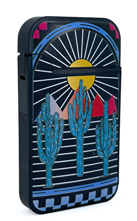 Zengaz Cool Tasarım Jet Alev Çakmak - Sunset Cactus