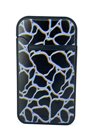 Zengaz Cool Tasarım Jet Alev Çakmak - Black Crackle