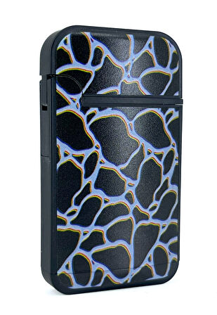 Zengaz Cool Tasarım Jet Alev Çakmak - Black Crackle