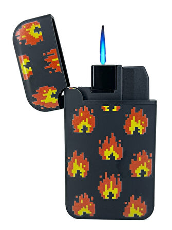 Zengaz Cool Tasarım Jet Alev Çakmak - 8 Bit Flame